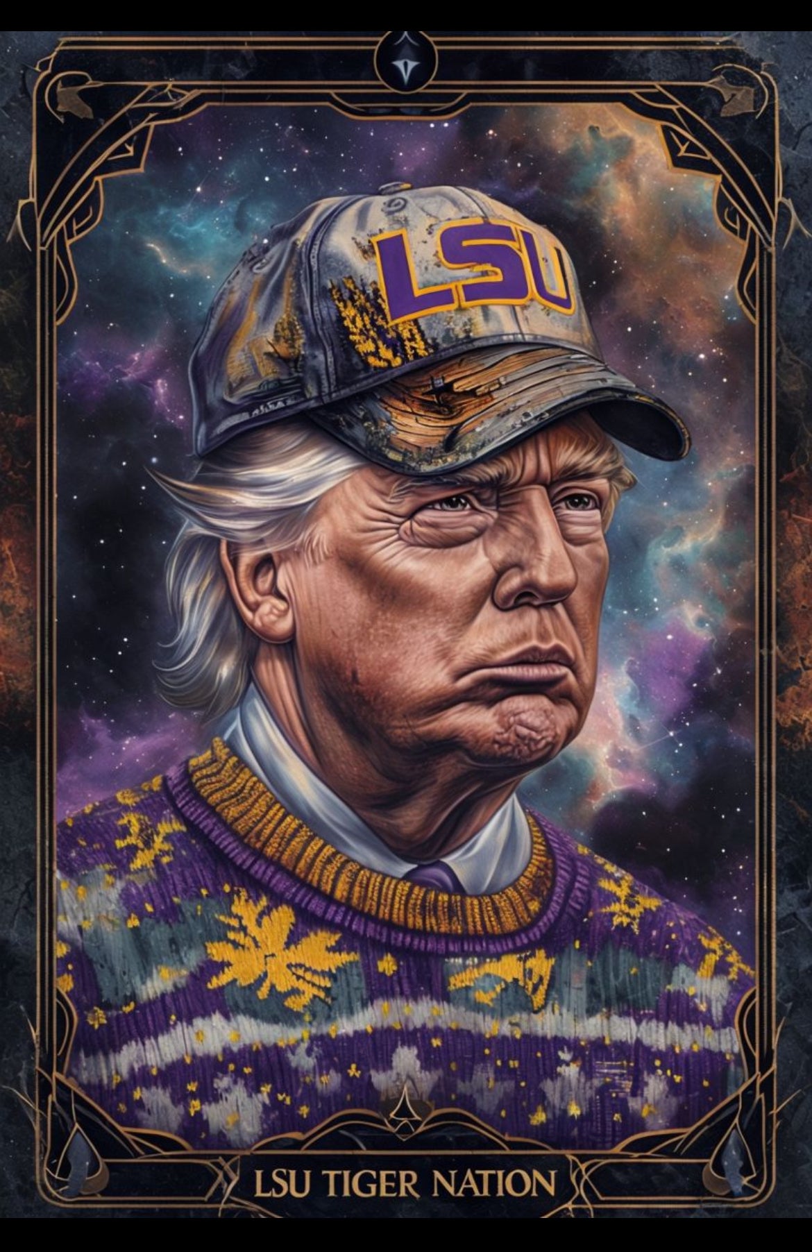 LSU Trump Trading Card