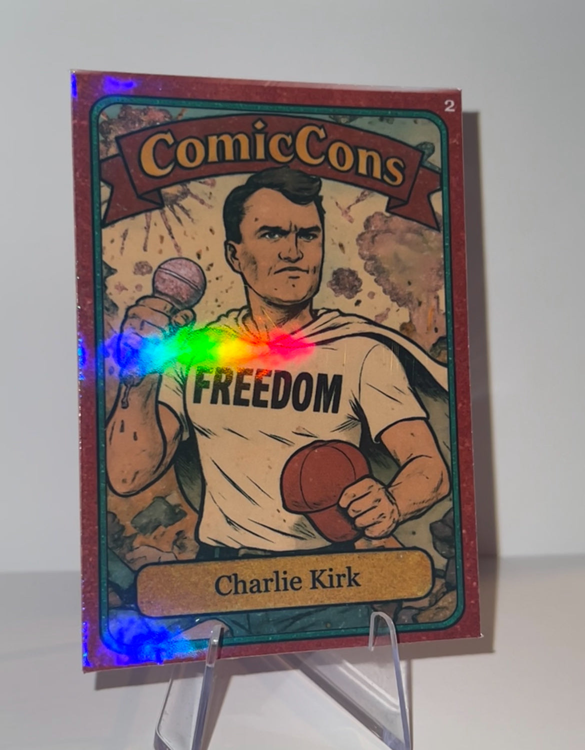 Comic Cons Trading Card S|1 Charlie Kirk