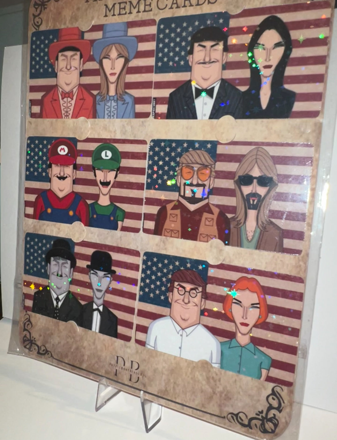 Donald Trump Trading Card Collector Set ~ Holographic
