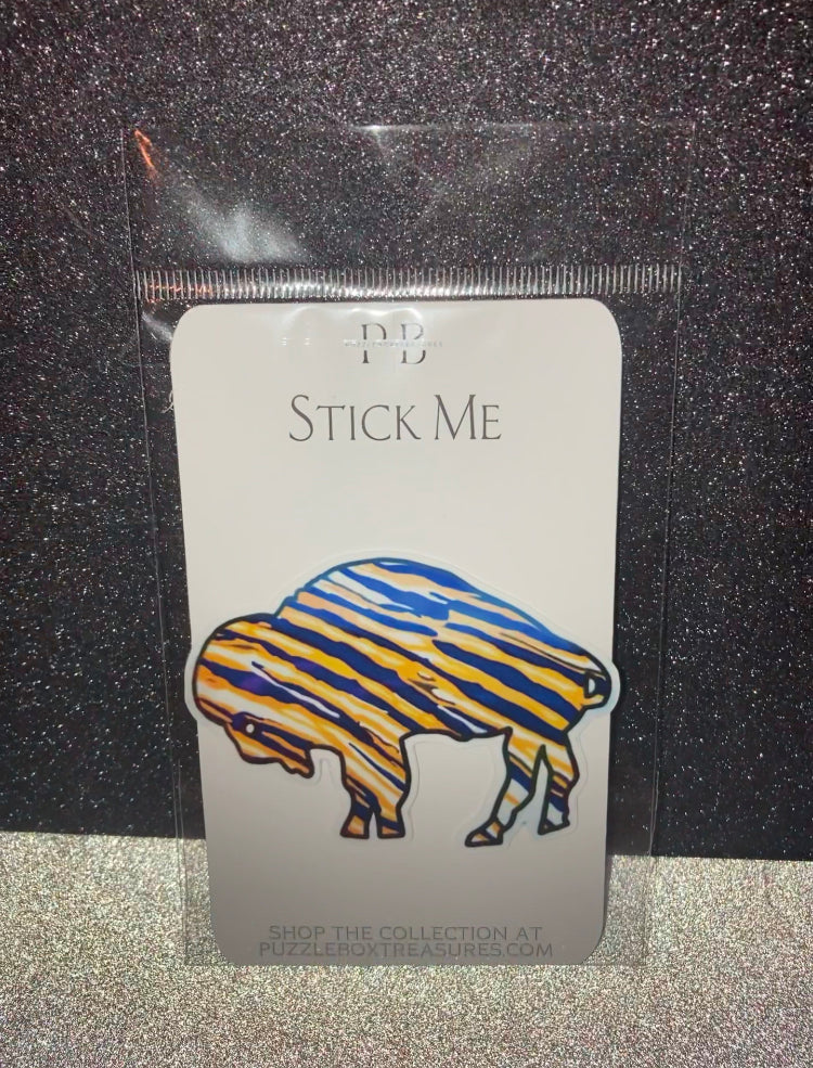 Buffalo Sabres Sticker | Sabres Zubaz Print | Sabres Sticker | Sabres Merch Sabres Decal Sabres Laptop Sticker Sabres Vinyl