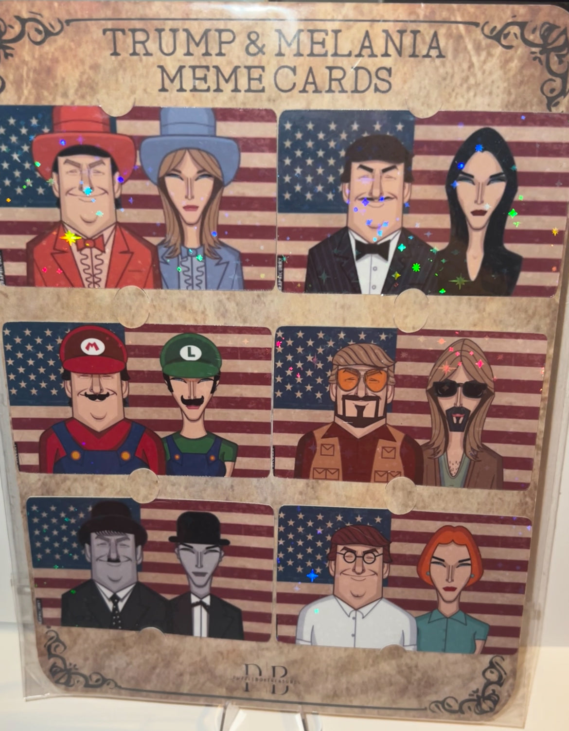 Donald Trump Trading Card Collector Set ~ Holographic
