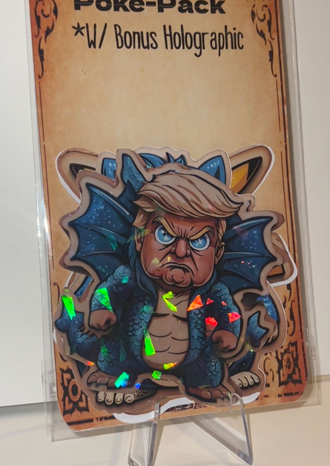 Trump Pokemon Stickers ~ Holographic Waterproof