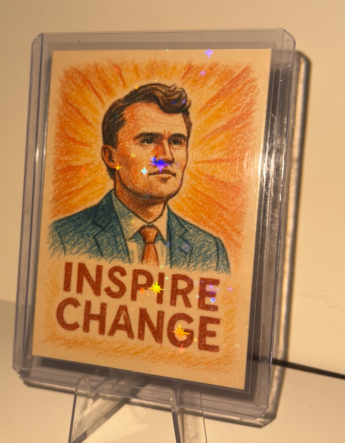 Charlie Kirk Limited edition holographic Trading Card