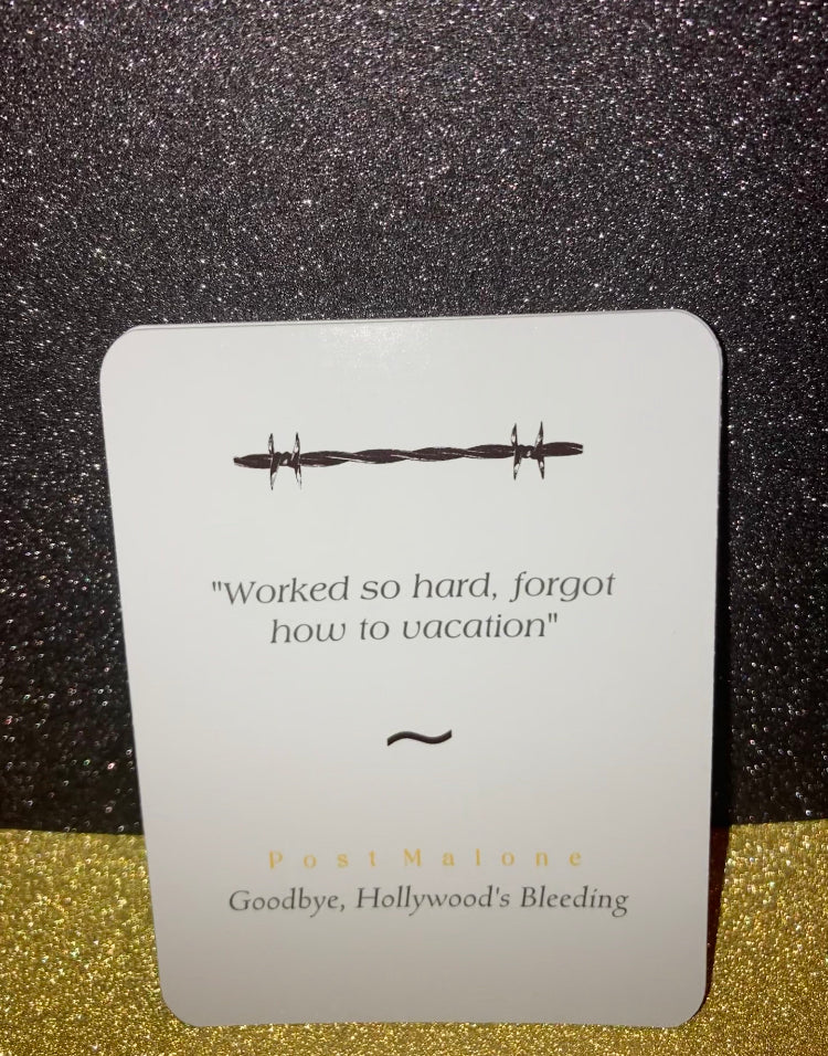 Post Malone Lyric Cards