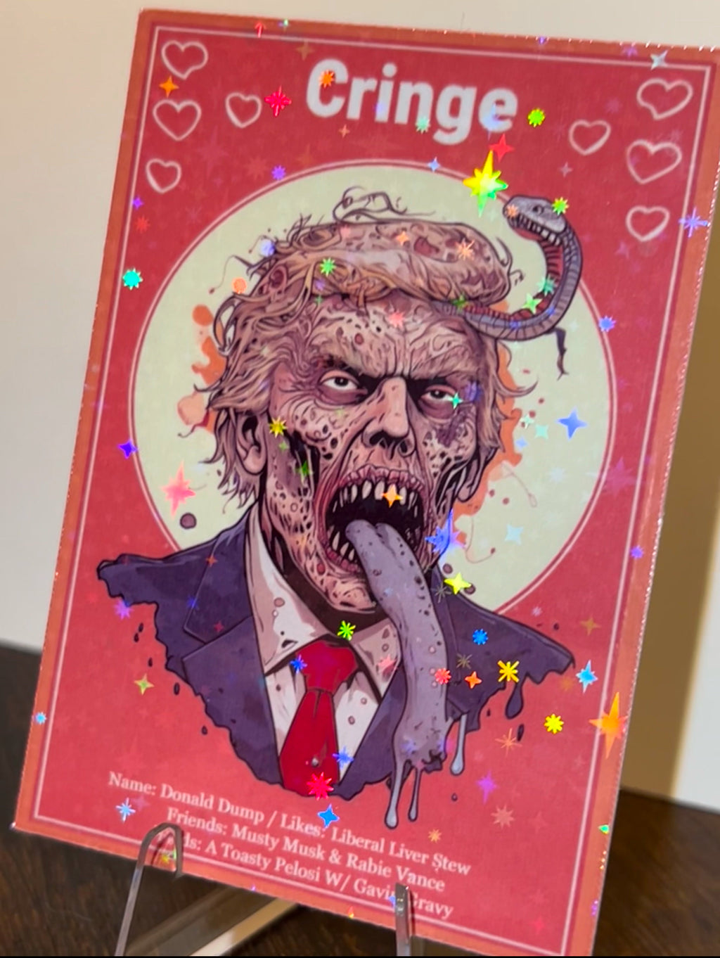 Cringe Trading Card ~ Trump