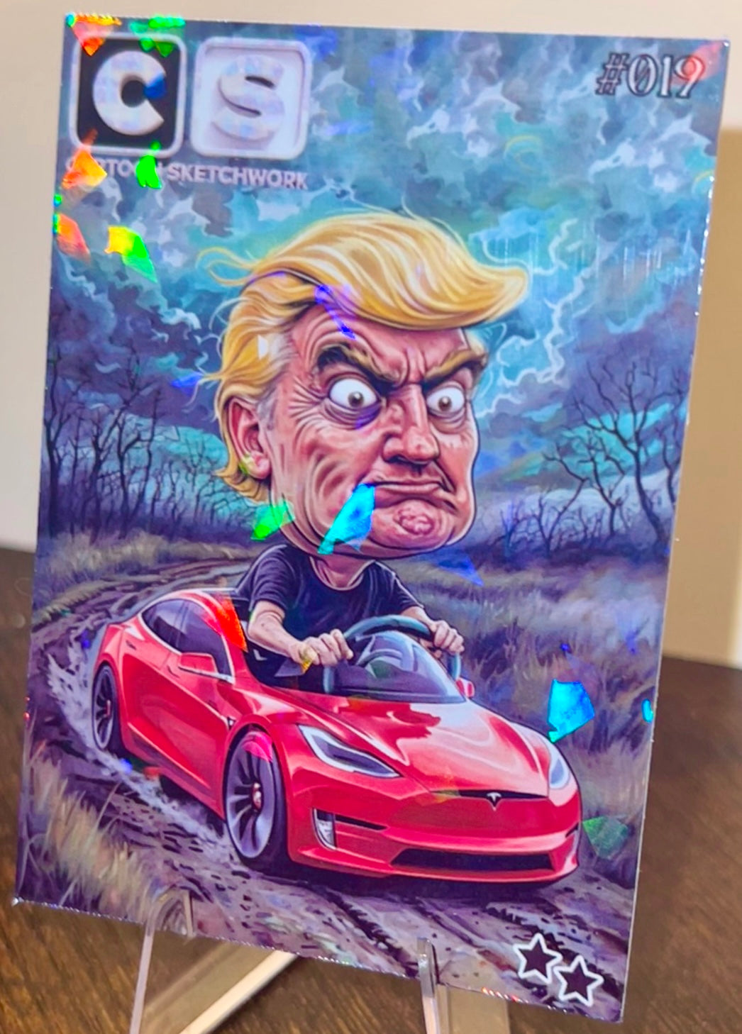 Cartoon Sketchwork |Courage Series| Trump Plaid