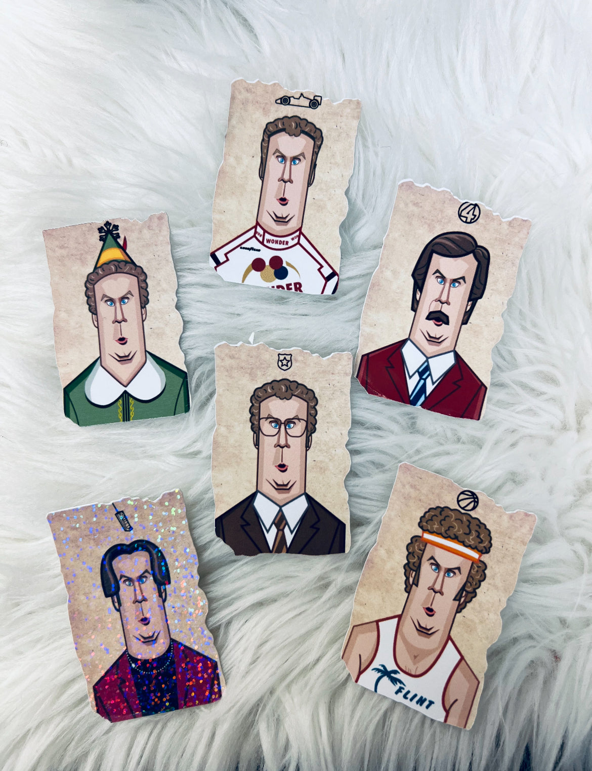 Will Ferrell Evolution Cards ~ 9 Cards 1 Holo ~ Hollywood Memorabilia-