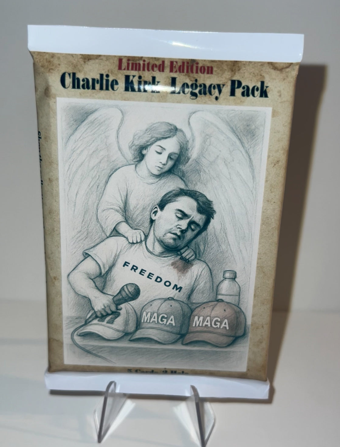 Charlie Kirk Trading Card Pack ~ 5/2holo