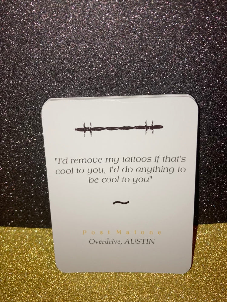 Post Malone Lyric Cards