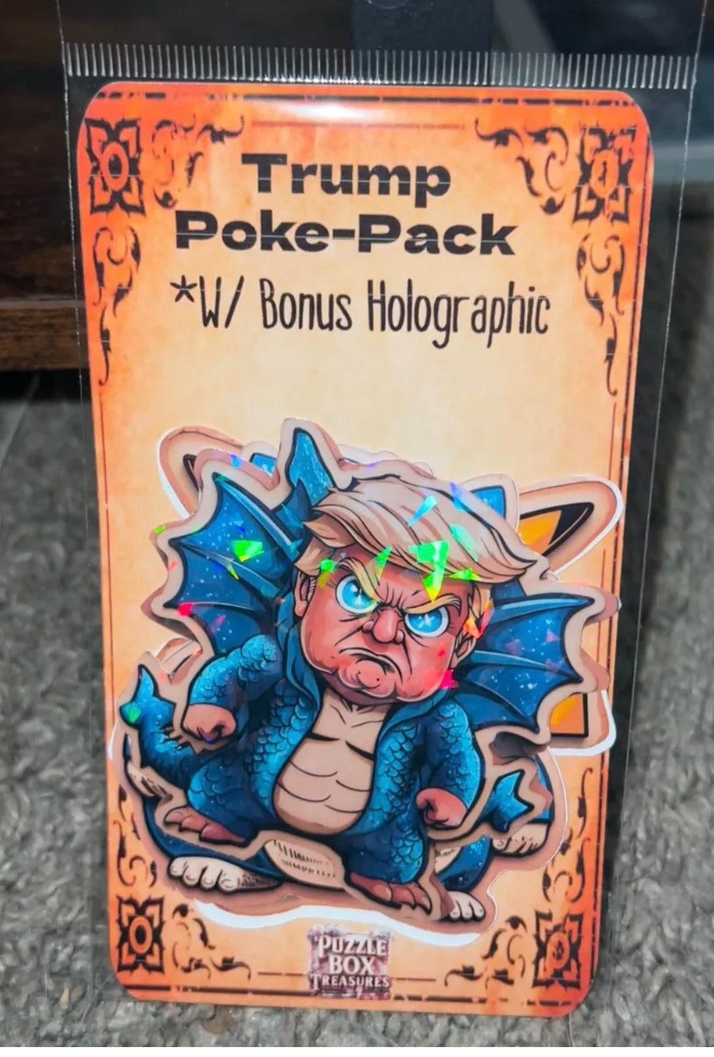 Trump Pokemon Stickers ~ Waterproof Holo