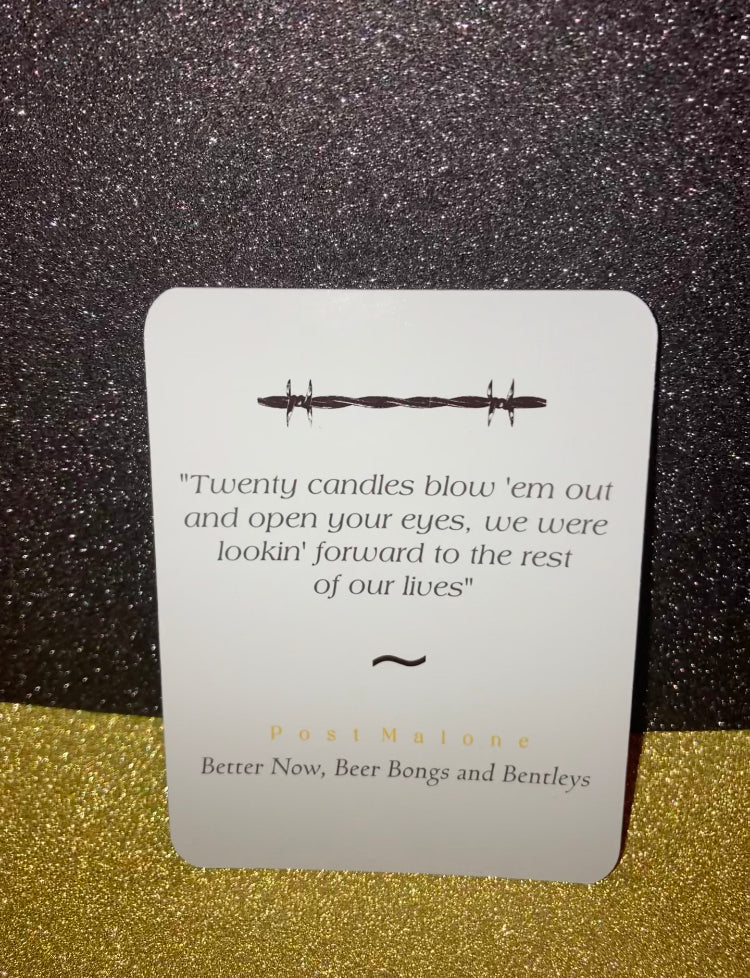 Post Malone Lyric Cards