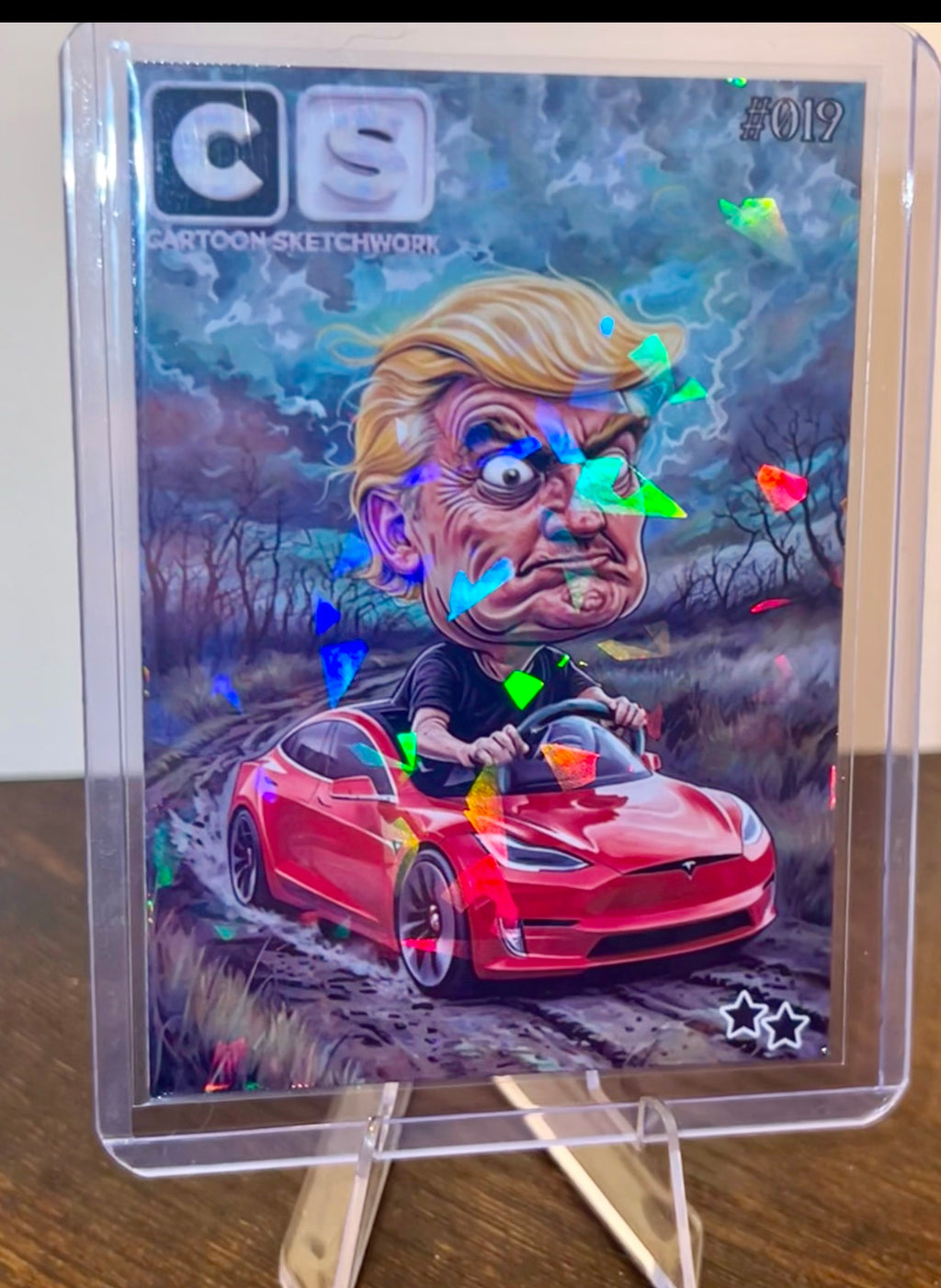 Cartoon Sketchwork |Courage Series| Trump Plaid