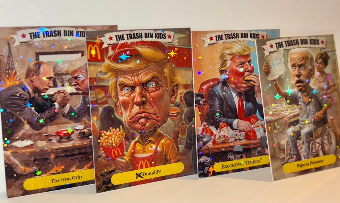The Trash Bin Kids 4 Cards ~ S2 ~ not the garbage pail kids craniacs