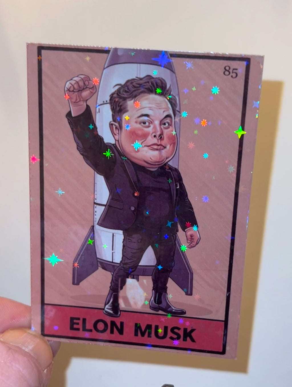 Fists Up Trading Card~ Elon